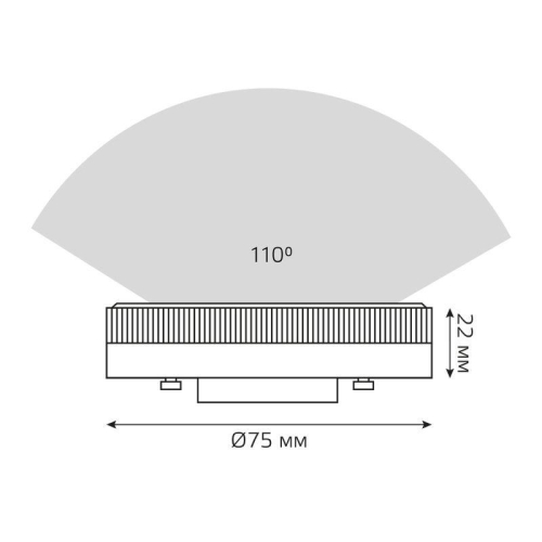 Лампа светодиодная Elementary 13Вт таблетка 4100К нейтр. бел. GX53 920лм GAUSS 83823 фото 3