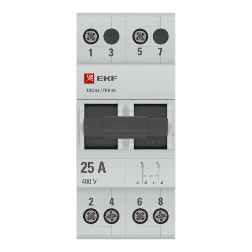 Переключатель трехпозиционный ТПС-63 2P 25А PROxima EKF TPS225 фото 4