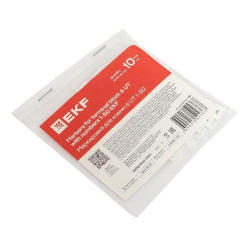 Маркировка для клемм 6 UT 1-50 (уп.100шт) EKF scr-ut-mrk-6-1-50 фото 5