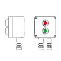 Пост управления взрывозащищенный из полиэстера CPE-P-03-(1xP1G(11)-1xP1R(11))-2xKA2MHK(C)1Ex d e IIC Т5 Gb / Ex tb IIIC T95град.C DbIP66/КЗ DKC 2231.031.22.11J