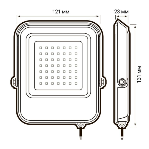 Прожектор светодиодный PFL-V 20Вт 6500К IP65 ДО JazzWay 5039698 фото 3