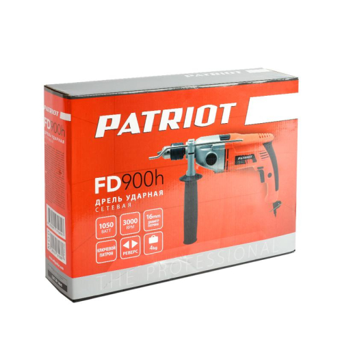 Дрель электрическая ударная FD 900h 2 скорости с ударом 1050Вт PATRIOT 120301466 фото 2