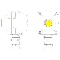 Пост управления взрывонепроницаемый из алюминия LCSD-01-B-MB-L1Y(220)x1-PBMB-KA2MHK DKC LCSD21000017