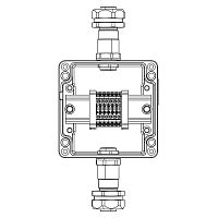 Коробка взрывозащищенная клеммная из алюминия TBE-A-12-(6xCBC.2)-1xKAEPM2MHK-20(A)-1xKAEPM2MHK-20(C)1Ex e IIC Т5 Gb / Ex tb IIICT95град.C Db IP66 DKC 1201.121.22.11B