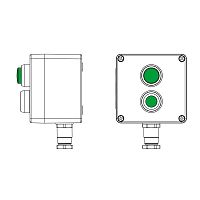 Пост управления взрывозащищенный из полиэстера CPE-P-03-(1xP1G(11)-1xLG(250))-1xKH2MHK(C)1Ex d e IIC Т5 Gb / Ex tb IIIC T95град.C DbIP66/КЗ DKC 2231.031.22.121F