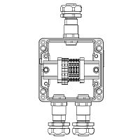 Коробка взрывозащищенная клеммная из алюминия TBE-A-12-(2xCBC.2-2xCBC.2(i)-2xTEO.2)-2xKAEPM2MHK-20(A)-1xKAEPM2MHK-20(C)1Ex e IIC Т5Gb / Ex tb IIIC T95град.C Db IP66 DKC 1201.121.22.11C