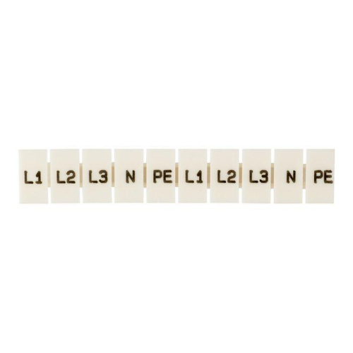 Маркеры для ST 1.5 с символами "L1. L2. L3. N. PE" (уп.100шт) EKF zb-st-1.5-L-1-3