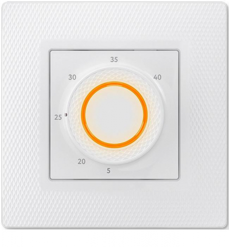 Терморегулятор программируемый LumiSmart 25 3.5кВт 16А датчик пола/датчик воздуха в компл. переходник для рамок Unica/Valena/Basic 55 бел. Теплолюкс 100035924400
