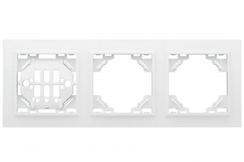 Рамка 3-м Минск горизонтальная бел. Basic EKF ERM-G-303-10 фото 3