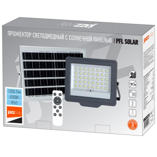 Прожектор светодиодный PFL SOLAR 100 6500К IP65 ДО с солнечн. панелью и пультом в компл. Pro JazzWay 5044418 фото 6