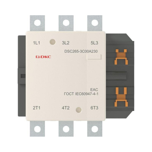 Контактор магнитный DSC265-3C00A230 265А 130кВт (AC3) 220В AC DKC DSC265-3C00A230 фото 2