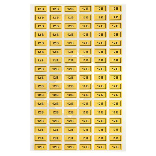 Наклейка "12В" 10х15мм EKF an-2-01 фото 2