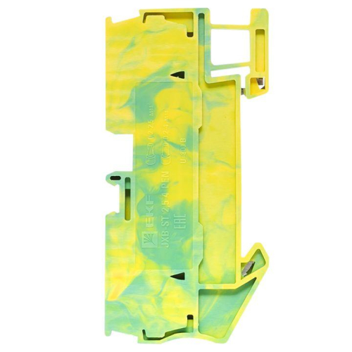 Колодка клеммная ST-2.5 земля пружинная EKF plc-jxb-st-2.5-pen фото 5