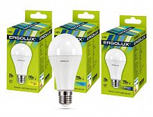 Лампа светодиодная LED-A65-20W-E27-4К ЛОН 20Вт E27 4000К 172-265В Ergolux 13183