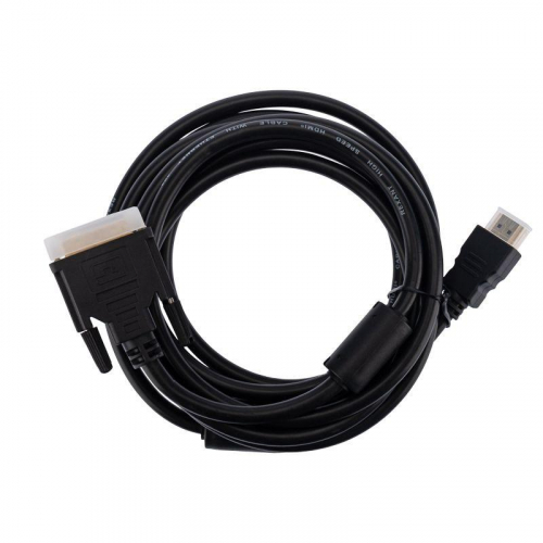 Шнур HDMI - DVI-D gold 3м с фильтрами Rexant 17-6305 фото 3