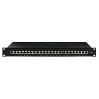 Патч-панель 19дюйм 1U CAT6 24 порта RJ45 экранир. DKC RN6PPF241