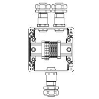 Коробка взрывозащищенная клеммная из полиэстера TBE-P-03-(2xCBC.2-2xCBC.2(i)-2xTEO.2)-2xKAEPM2MHK-20(A)-1xKAEPM2MHK-20(C)1Ex e IICТ5 Gb / Ex tb IIIC T95град.C Db IP66 DKC 1231.031.22.11C