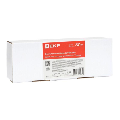 Колодка клеммная винтовая 4 UT земля EKF scr-ut-4-pe фото 10